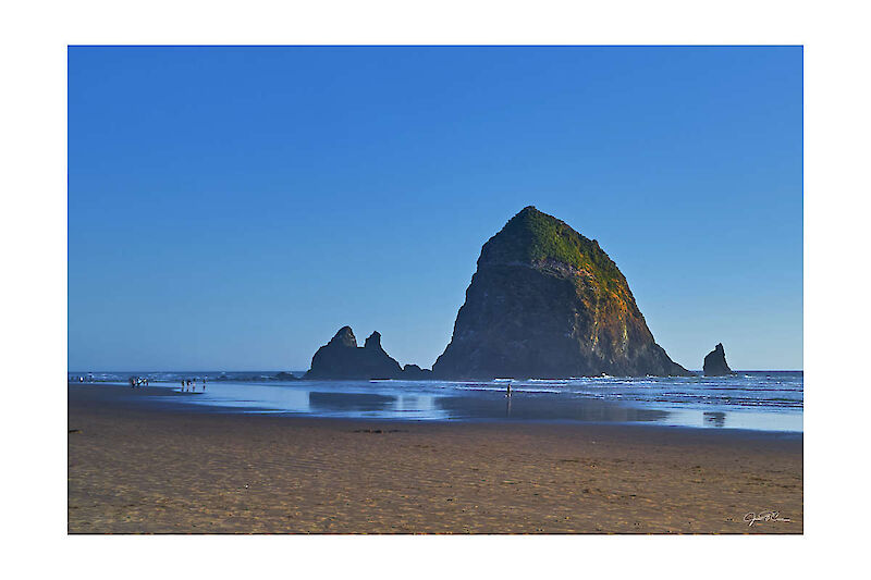 Haystack Rock in the late afternoon, Cannon Beach, OR