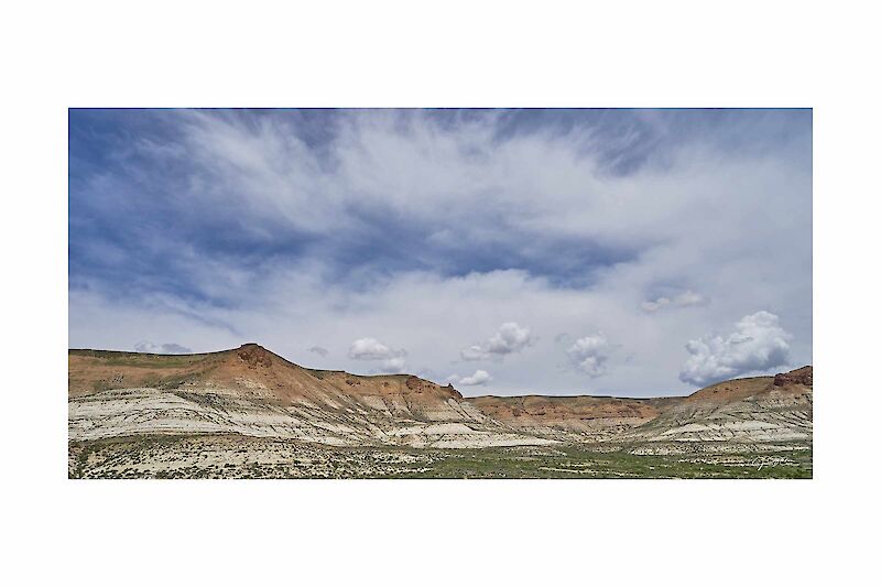 The dramatic desert landscape along Interstate 80, east of Salt Lake City, Utah.